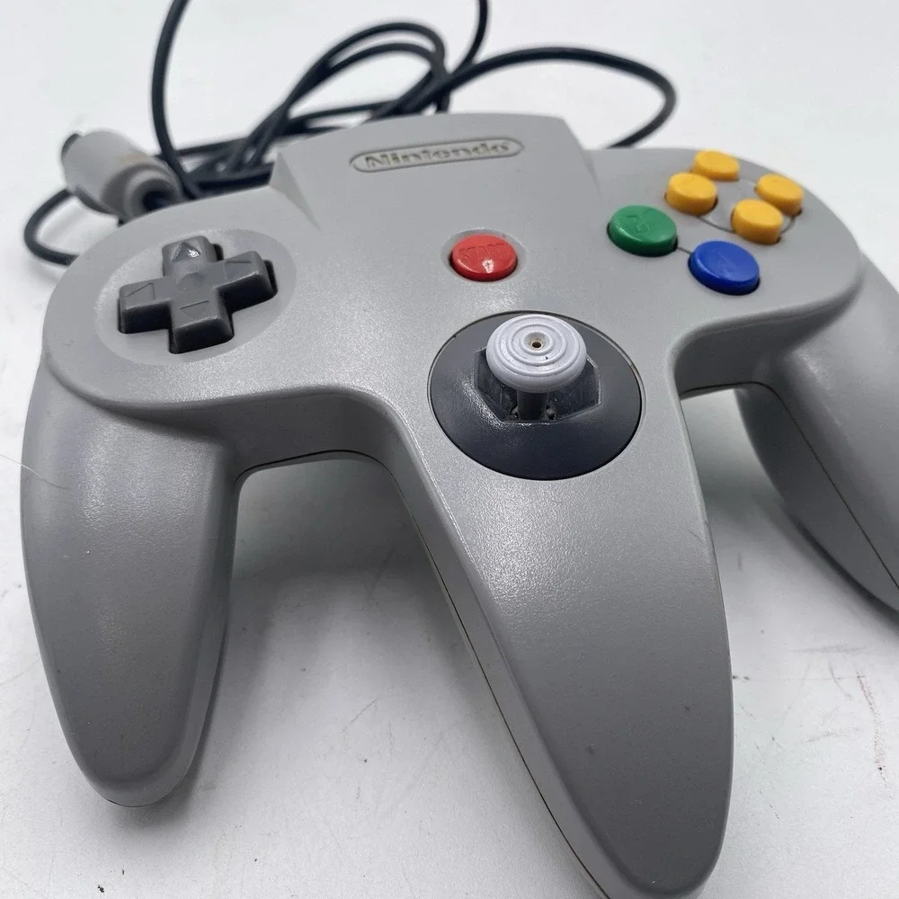 Nintendo‎ 64 N64 Gray Controller NUS-005 Authentic OEM STICK IS A LITTLE LOOSE